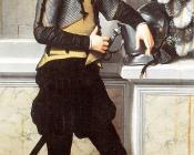 乔瓦尼 巴蒂斯塔 莫罗尼 : A Knight with his Jousting Helmet (Possibly Conte Faustino Avogadro)